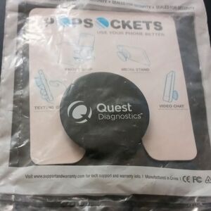 Quest Diagnostics Black PopSocket Phone Grip